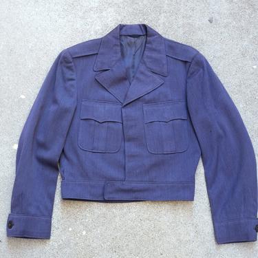 Vintage 1950s U.S. Air Force Military Blue Wool 