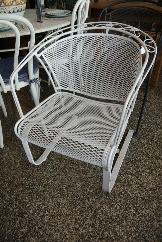 SOLD - Rocker patio chair - $55