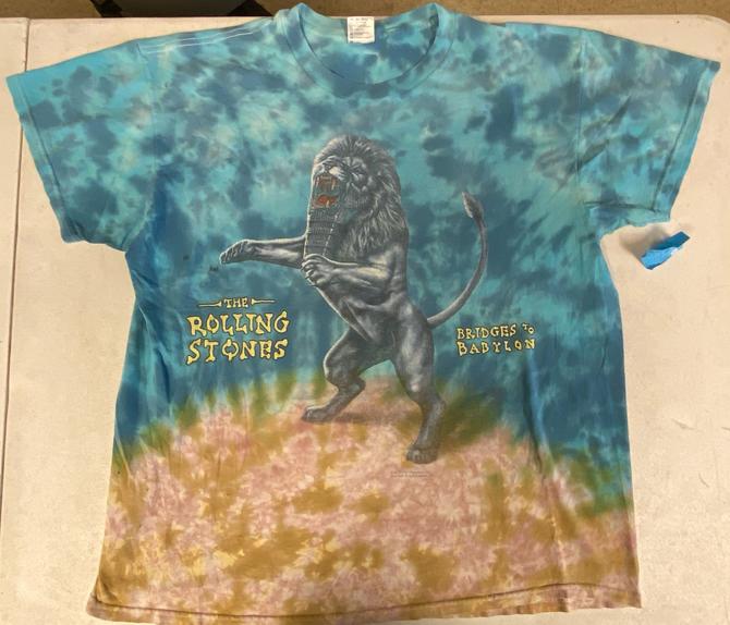 Vintage The Rolling Stones Bridges To Babylon Rock T-Shirt Size XL