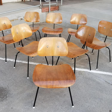 Eames Herman Miller DCM Dining Chairs - Set 8 
