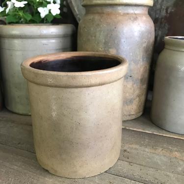 Stoneware Jar, Crock Pot, Utensils, Monmouth Pottery Co, Salt Glazed, Artist, Flower Planter, Rustic Farmhouse Kitchen Garden Decor 