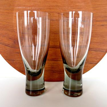 Set Of 2  Holmegaard Kastrup &quot;Canada&quot; Cocktail Glasses In Smokey Grey From Denmark, Per Lutken 6 oz Wine Apertif Glasses 