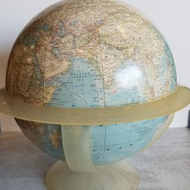 Retro Globe w/ plastic base