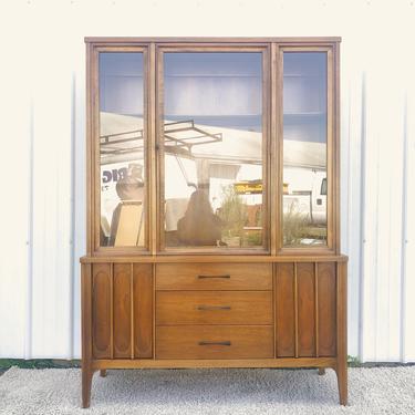 Mid Century Compact China Cabinet