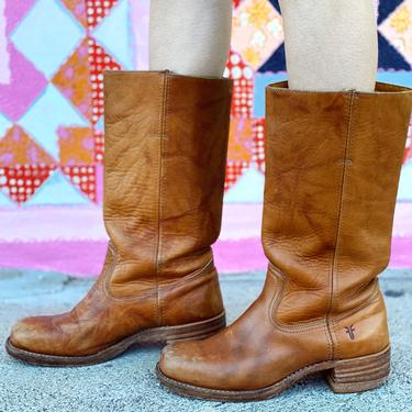 Brown Leather Frye Boots