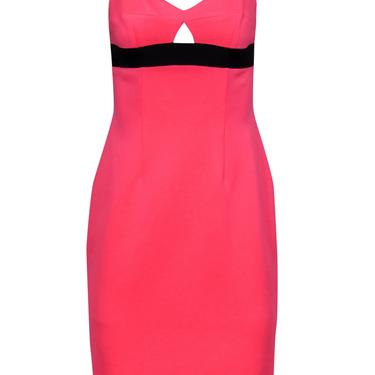 Milly - Neon Pink Sleeveless Bodycon Dress w/ Cutout Sz 6