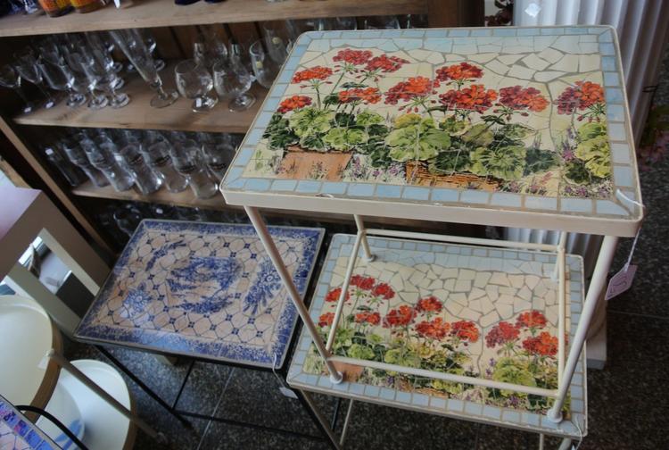 SOLD - Decorative Tile top tables - $55,$55,$50