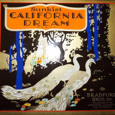California Dream Orange Crate Label