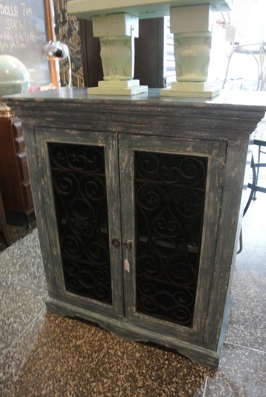 Blue Rustic Cabinet - $395