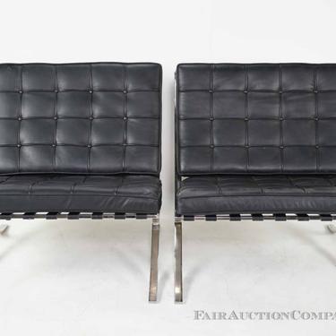 Pair of Barcelona Chairs - Black ( 2 of 2)