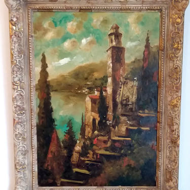 Ludolfs Liberts Italian Study Original Oil Painting on Panel Impresionist 