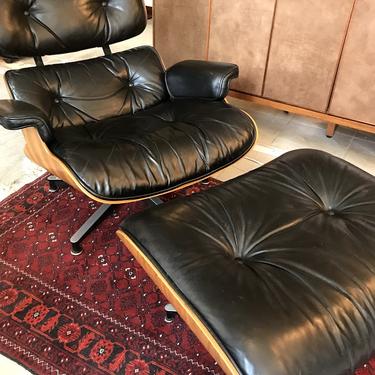 Vintage Lounge Chair &amp; Ottoman, Model 670/671 by Charles &amp; Ray Eames for Herman Miller VERSION 3
