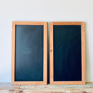 Antique Cupboard Door Chalkboards Set of 2 | Wedding Chalkboard Sign | Vintage Cupboard Door Sign | Dining Room Menu Board | Blackboard Sign 