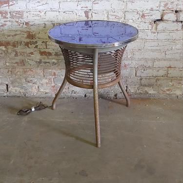 Vintage Oscillating Fan Side Table 