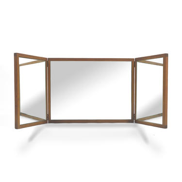 Aksel Kjersgaard Teak Tri-fold Vanity Mirror