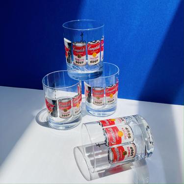Vintage Andy Warhol Campbells Soup Tumblers