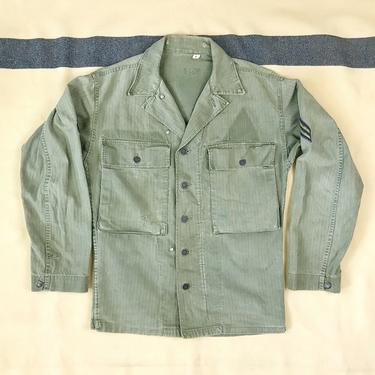 Size 46 WWII 1940s US Navy N-3 HBT Utility Chore Jacket from Briar 