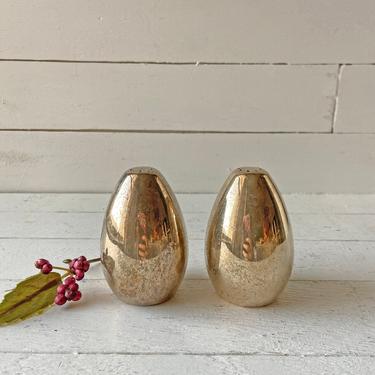 Vintage Silver Midcentury Modern Salt And Pepper Shakers // Rustic, Vintage, Antique Salt And Pepper Shakers // Perfect Gift 