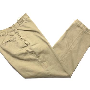 Vintage 1960s US Army Uniform Trousers ~ 37 x 31.75 ~ Field Pants ~ Vietnam War ~ Military ~ Khaki / Chinos ~ 37 Waist 