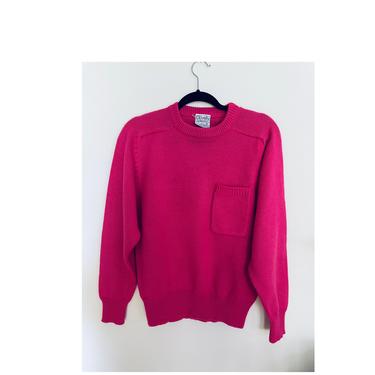 Fuchsia Pink Vintage 90s Sweater 