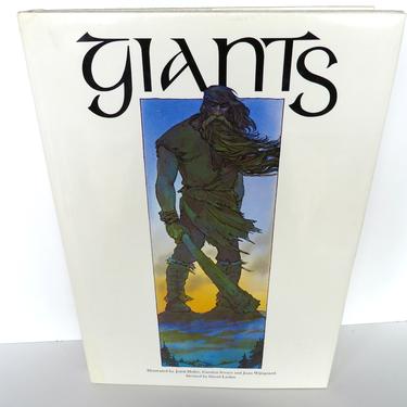Vintage 1979 Giants Hardback Book Giants With Dust Jacket, Harry Abrams Publications With Colorful Illustrations 