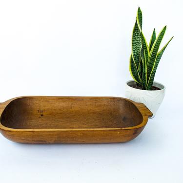 Rustic Antique  Solid Wood Hand Carved Bread/Dough Bowl 