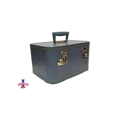 Monarch Train Case, Vintage Overnight Bag, Retro Carry On, Travel Case, 1950s Suitcase, Mid Century Modern, KEY included, Vintage Luggage 