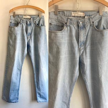 Vintage 90s LEVIS 559 STRAIGHT + RELAXED / Soft Wear + Very Light Blue 