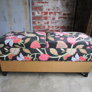 PAIR OF CUSTOM UPHOLSTERED STORAGE BENCHES PRICED SEPARATELY