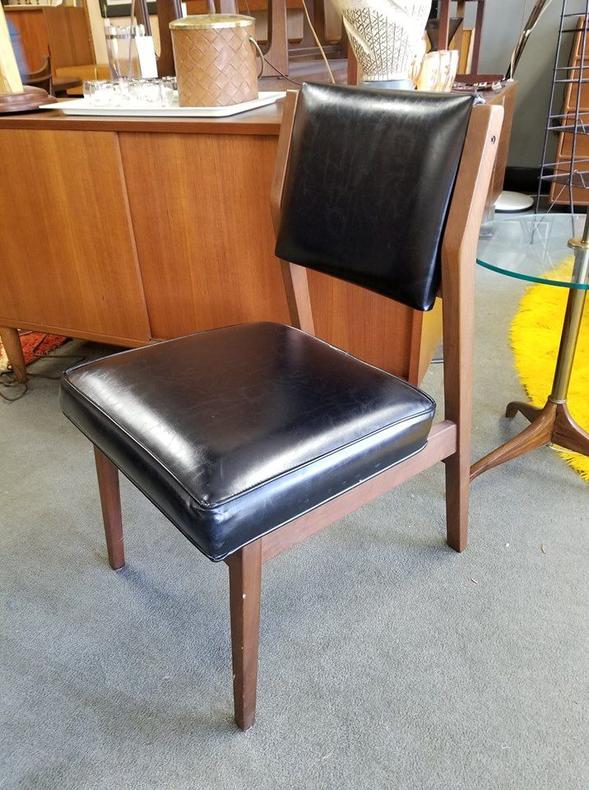 Mid-Century Modern walnut side chair