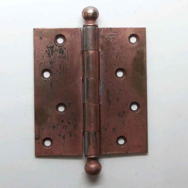 Stanley Brass Plated Steel 4.5 x 4 Antique Butt Door Hinge