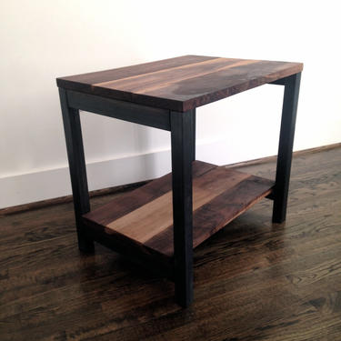 The PALOMA End Table - Reclaimed Wood &amp; Steel 