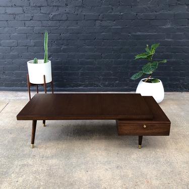 Mid-Century Modern Two-Tier Coffee Table by Barzilay 