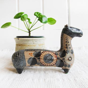 Vintage Hand Painted Ceramic Tonala Horse 