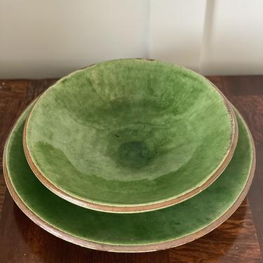 Ceramic Plate and Bowl, Set of Four Placesettings