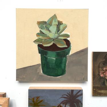 CANVAS wall art . Succulent . ready to hang . gallery stretched . giclee art print 