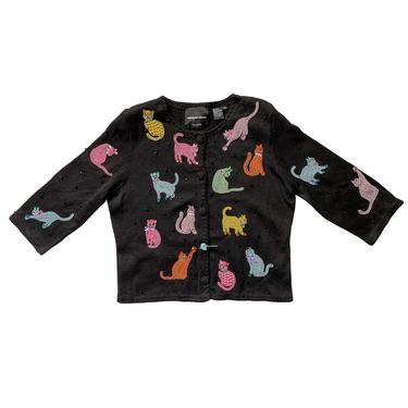 Michael Simon Dazzling Cats Sweater