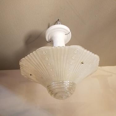 Vintage 3 Chain Light with Opalescent Shade