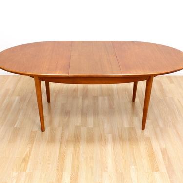 Mid Century Extending Oval Dining Table by Nathan Furniture 