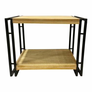 Organic Modern Iron and Wood Bryker Side End Table