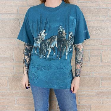 90's Cloudcroft New Mexico Wilderness Wolves Travel Tee 