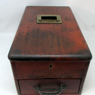 Antique Cash Drawer Obriens Self-Closing Till Wooden Cashier's Till Money Drawer 19th century cash box cash register 