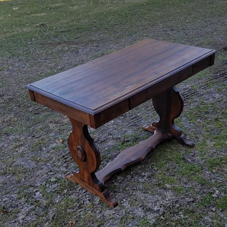 Early 20th Century Single Drawer Library Table, 