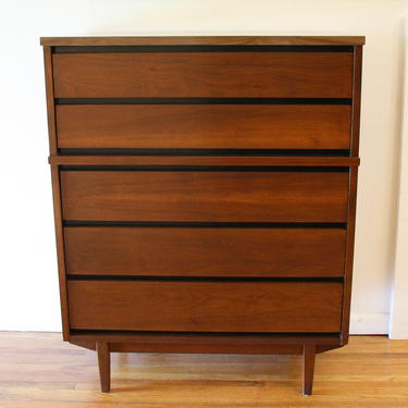 Mid Century Modern High and Low Dressers by Stanley
