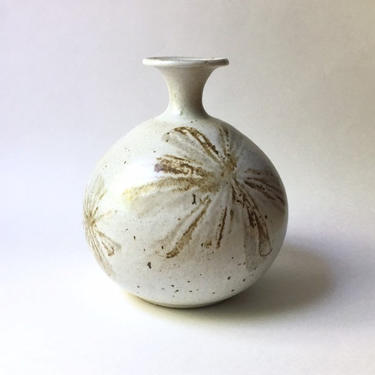 Vintage Robert Maxwell As Is Floral Studio Pottery Vase 9” California Modernism 