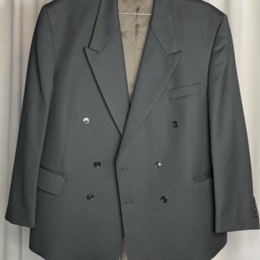 Vintage Forest Green Double Breasted Blazer