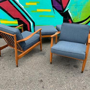 (2) Folk Ohlsson For Dux Lounge Chairs