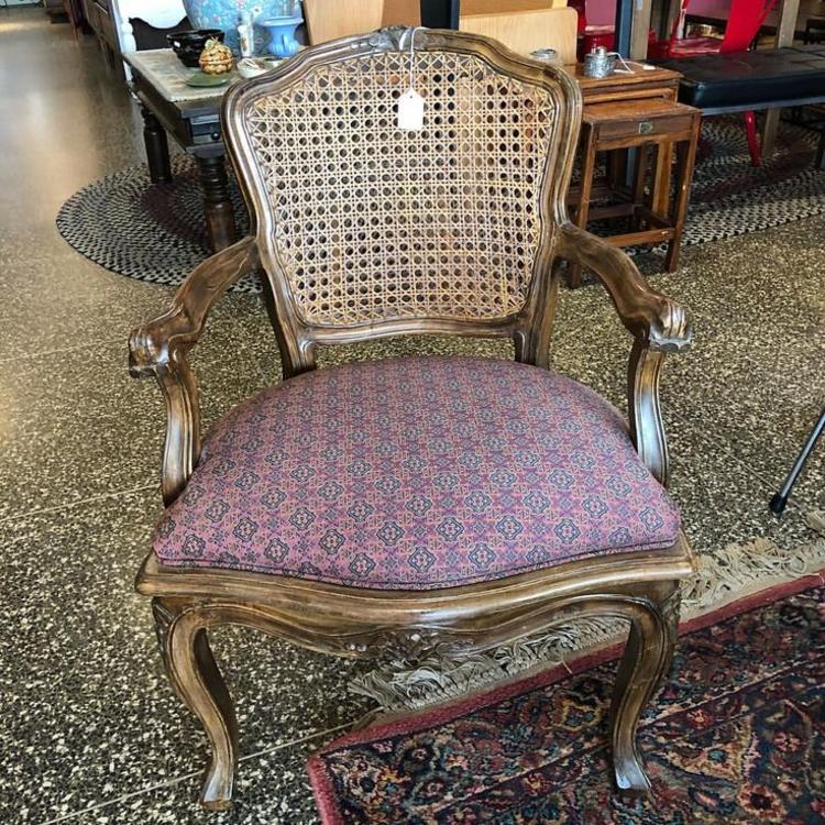                   18 Cane back chair- $55