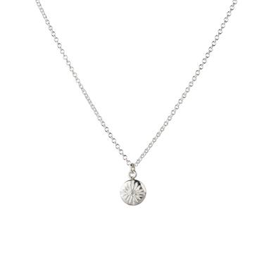 Small Lucia Sterling Silver Diamond Necklace