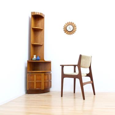 Mid Century Corner Unit/Bookshelf by Nathan Furniture 